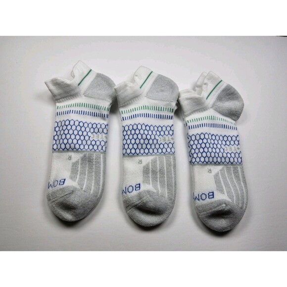 Bombas Hex-Tec Athletic Tennis Ankle Socks Lot Of 3 Pairs Size L - Picture 2 of 2